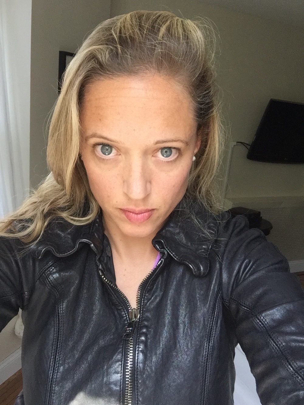 Giorgio Brato Italian Vegetable Tanned Leather Bomber Jacket